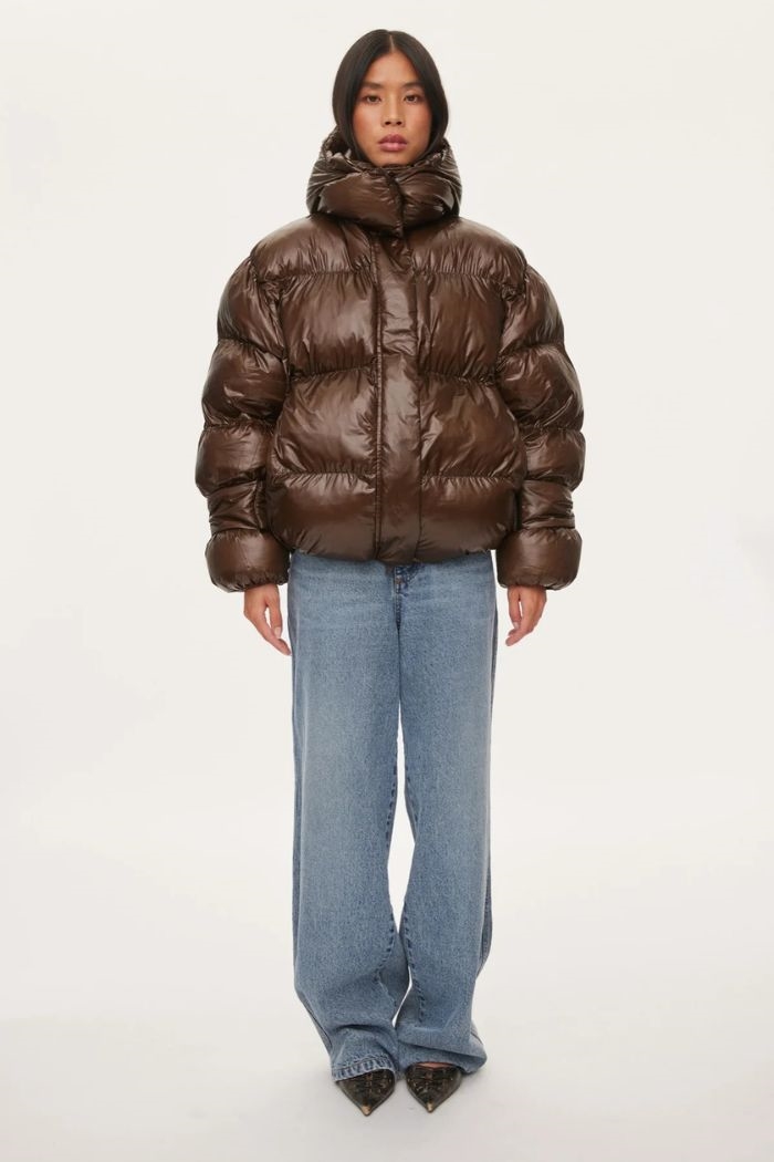 Oval Sqaure - Active Hood Jacket, Dark Oak
